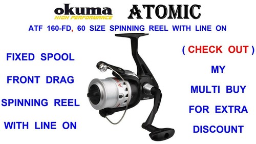 Okuma atomic 160 spinnrolle - atomic, 160-fd