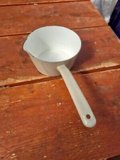  Emaille Kanne Butter Kaffee Milch Wärmer Suppe Mini Kochen klein Kochgeschirr Milchkännchen