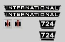 IHC Mc Cormick Traktor Aufkleber international 724 Emblem Sticker Label Set