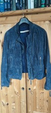 Lederjacke von Oakwood Größe M, Farbe Blau