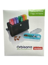 Tablettenbox 7 Tage Pillenbox Medikamentendosierer mit Tasche Wochenbox