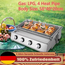 Edelstahl brenner flammen - edelstahl, 4-flammen