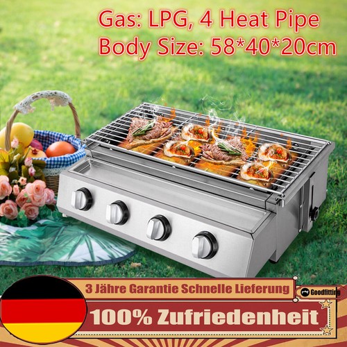 Edelstahl brenner flammen - brenner, 4-flammen