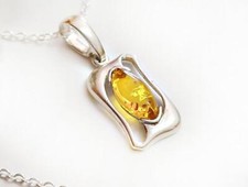 Bernstein Anhänger Silber 925