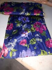 Kleiderstoff Vorhang Stoff  60ger Jahre Ca.4m Lang Ca. 86cm Breit Blumendekor