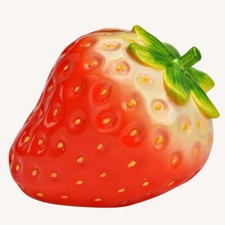 Wurm Spardose Erdbeere Keramik