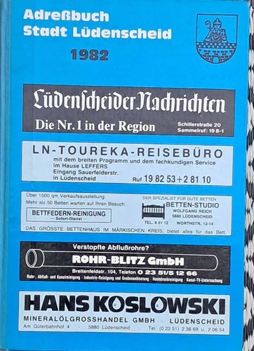 Adreßbuch stadt lüdenscheid - stadt,