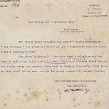 Brief Friedrich Illert Worms Stadtbibliothek Autograph Christian Frank 1927