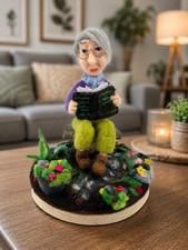 Nadelfilz deko oma liest - liest, im