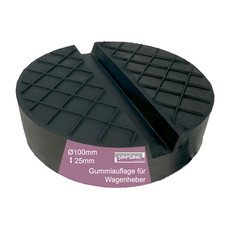 Gummiauflage 100x25mm V-Nut + Waffel Wagenheber Hebebühnen Gummiklotz Gummi