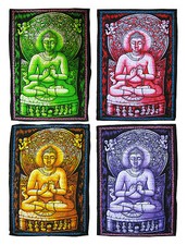 BUDDHA Stoffbild Wandbehang