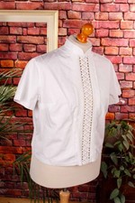 Vintage orig 60er Bluse weiß