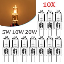 10 x G4 Halogen-Lampe Bi-Pin Stiftsockellampe 12V 10W 20W Warmweiß Birne Lampe