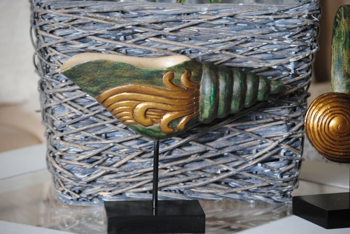 Dekofigur muschel nautilus - dekofigur,