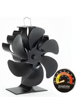 Scheitholzofen Lüfter Leiser Betrieb | 6-Blatt Ofenlüfter Scheitholzbrenner Wärmebetrieben