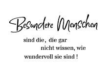 Schablone " Besonder Menschen... " auf A4