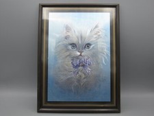 Zeichnung einer weißen Katze