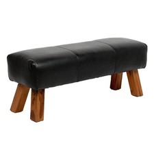 Leder Bank MAXI-L Schwarz ca