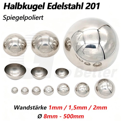 Halbkugel edelstahl 500mm - edelstahl, 8-500mm