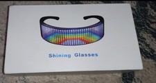 LED Brille Party Leuchtbrille Visierbrille LED Brille mit Cooler Lichteffekt DIY