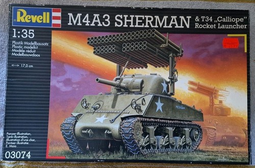 Revell m4a3 sherman t34 - sherman,