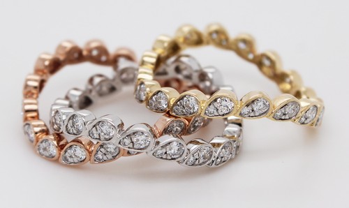 Tricolor brillantring ring - tricolor,
