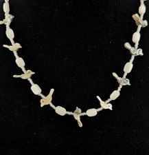 Vintage Vogel Kette, Perlmutt