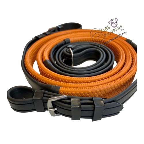 Race reins biothane orange - race,