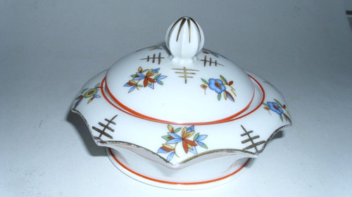 Art deco porzellan deckeldose - deco,