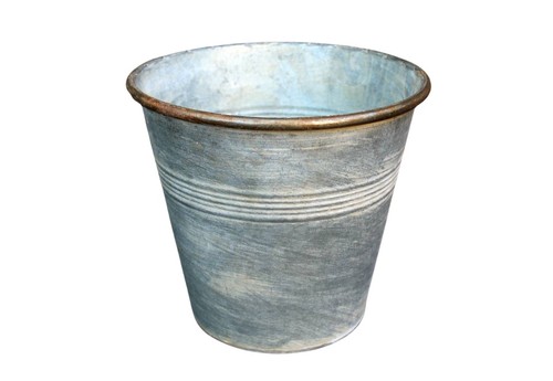 Pflanzschale zink h19 - pflanzschale, h19,5cm