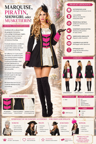 Marquise piratin musketierin - marquise,