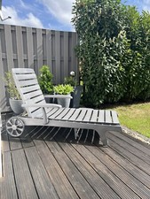 Gartenliege mit Rollen 