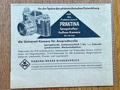 Praktina kamera werke - praktina,