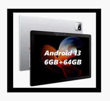 MB1001 Tablet 10" Android 13 Quad Core 1280x800 IPS 5MP+8MP 64GB / 128GB, Silber