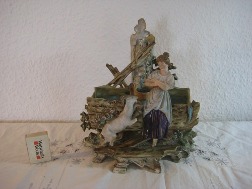 Porzellan figur frau - porzellan, mit