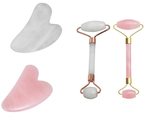 Jade gesicht massage roller - jade,