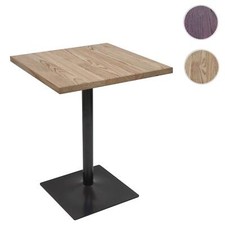 Bistrotisch HWC-H10, Bartisch, Gastronomie Holz 76x60x60cm