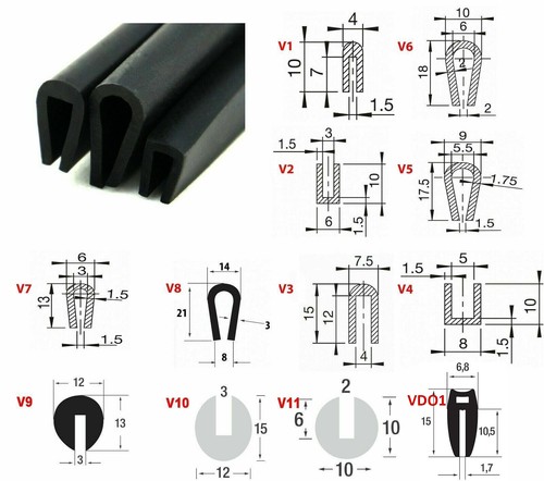 Fassungsprofil epdm - fassungsprofil,
