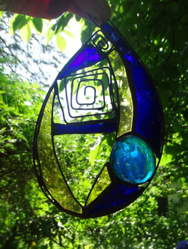 Fensterbild glas unikat ooak - unikat,