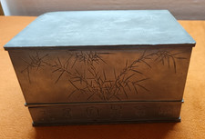 Zinn teedose mit - teedose,