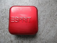 ESPRIT Schmuckschatulle Rot Metall Schmuckdose ca. 6 x 6 x 2,7 cm