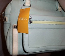 BiBA~~HANDTASCHE 2 Henkel kurz und Trageriemen~~hellgrün~~NEU!!