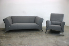 Rolf Benz Modell 322 Garnitur Couch& Sessel Uni-Stoff Neubezug
