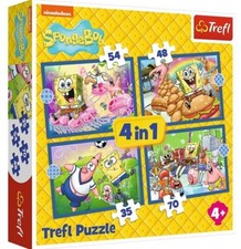 Trefl Puzzle 4 in 1 Spongebob