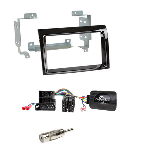Double din bezel - double, piano+clarion