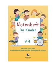 Notenheft für Kinder A4, 100