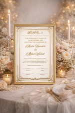 A4 Nikkah Zertifikat Gold