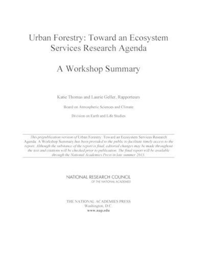 Urban forestry toward - urban, forestry: