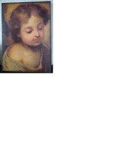 Bild Wandbild Gemälde Druck auf Leinwand  Engel 35 x 25 cm Antik Retro Vintage  