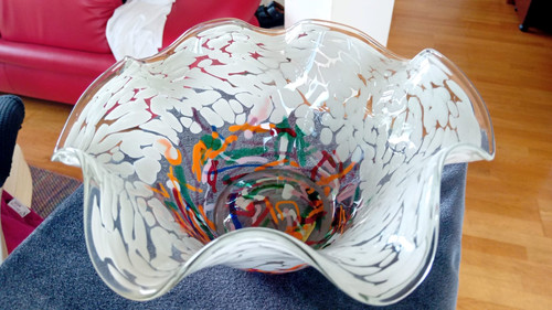Große glas schale murano - große,
